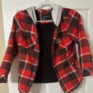 Carhartt Kids Red Plaid Jacket